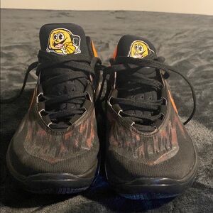 Nike Kids Black and Orange Sneakers